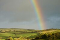 Rainbow over Dick Turpin Cottage